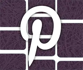 Image - Pinterest logo - link to extrawall.eu Pinterest page