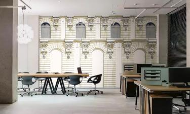 Paris facade wall mural wallpaper | ExtraWall