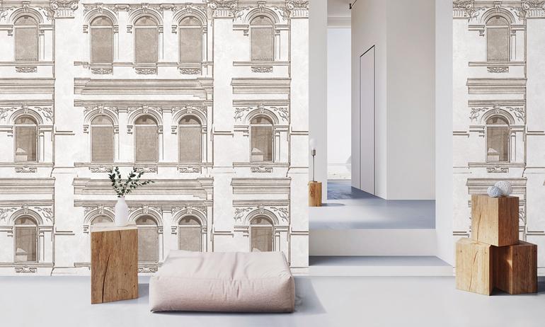 Paris building wall mural wallpaper | ExtraWall photo in smome beautiful interior