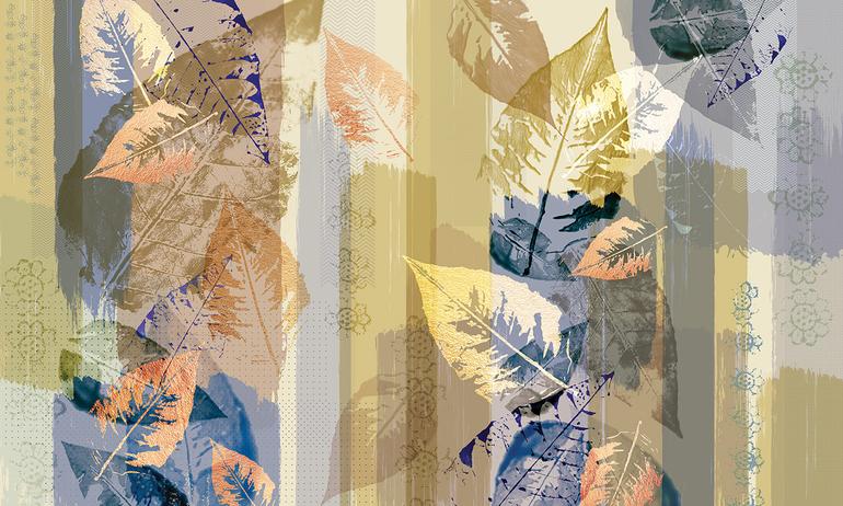 Leaves wall mural wallpaper | ExtraWall