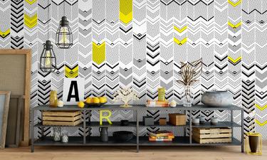 Zig-Zag wall mural wallpaper | ExtraWall