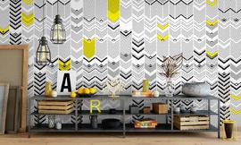 Zig-Zag wall mural wallpaper | ExtraWall