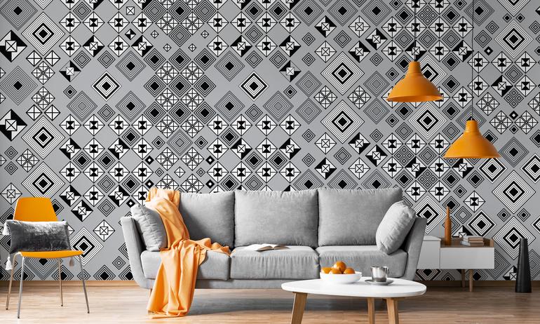 Square wall mural wallpaper | ExtraWall large fragment photo