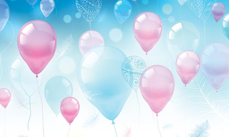 Holiday Bubbles wall mural wallpaper | ExtraWall large fragment photo