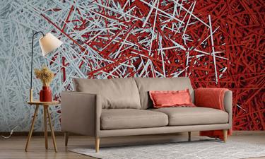 3d duotone stripes wallmural | ExtraWall