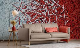 3d duotone stripes wallmural | ExtraWall